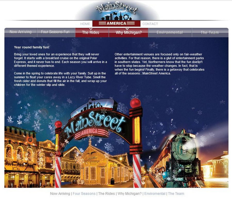 Main Street America Amusement Park (Cancelled) - Recovered From Old Website For Park